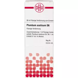 PLUMBUM ACETICUM D 6 atšķaidījums, 50 ml