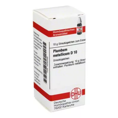 PLUMBUM METALLICUM D 10 globules, 10 g PLUMBUM METALLICUM D 10 globules, 10 g