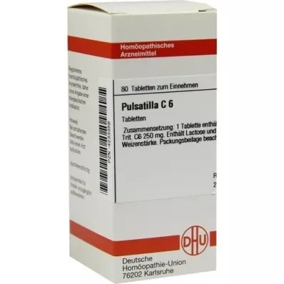 PULSATILLA C 6 tabletes, 80 kapsulas