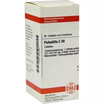 PULSATILLA C 30 tabletes, 80 kapsulas