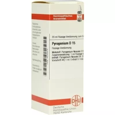 PYROGENIUM D 15 atšķaidījums, 20 ml