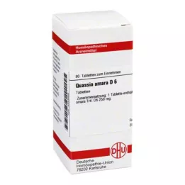 QUASSIA D 6 tabletes, 80 kapsulas