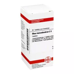 RHUS TOXICODENDRON C 6 tabletes, 80 kapsulas