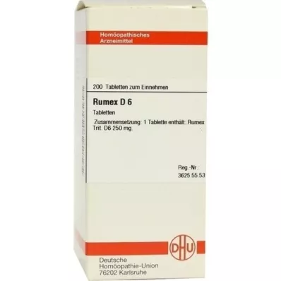 RUMEX D 6 tabletes, 200 kapsulas