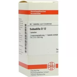 SABADILLA D 12 tabletes, 80 kapsulas