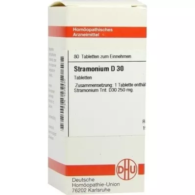 STRAMONIUM D 30 tabletes, 80 kapsulas