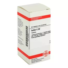 SULFUR C 30 tabletes, 80 kapsulas