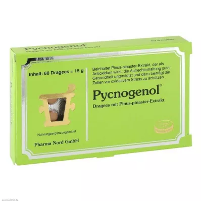 PYCNOGENOL KIEFERNRINDENEXTRAKT Pharma Nord Drag, 60 gab