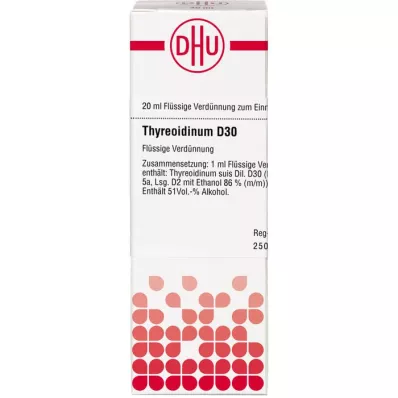 THYREOIDINUM D 30 atšķaidījums, 20 ml