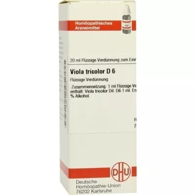 VIOLA TRICOLOR D 6 atšķaidījums, 20 ml