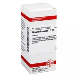 ZINCUM CHLORATUM D 12 tabletes, 80 kapsulas