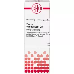 ZINCUM VALERIANICUM D 10 atšķaidījums, 20 ml