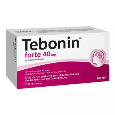 TEBONIN forte 40 mg apvalkotās tabletes, 200 gab