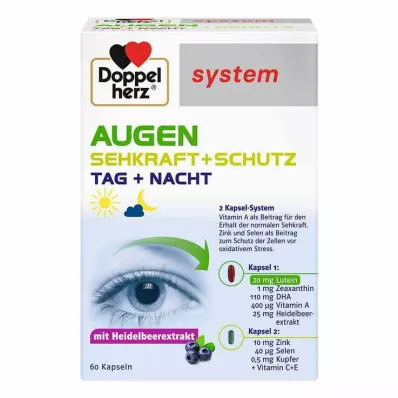 DOPPELHERZ Eyes Sehkraft+Schutz sistēmas kapsulas, 60 kapsulas