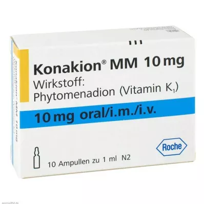 KONAKION MM 10 mg šķīdums, 10 gab KONAKION MM 10 mg šķīdums, 10 gab