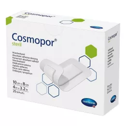 COSMOPOR sterila brūču pārsējs 8x10 cm, 25 gab