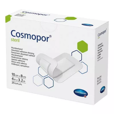 COSMOPOR sterila brūču pārsējs 8x10 cm, 25 gab COSMOPOR sterila brūču pārsējs 8x10 cm, 25 gab