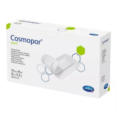 COSMOPOR Sterils brūču pārsējs 8x15 cm, 25 gab