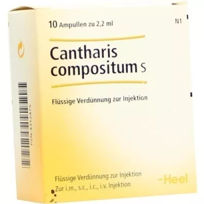 CANTHARIS COMPOSITUM S Ampulas, 10 gab