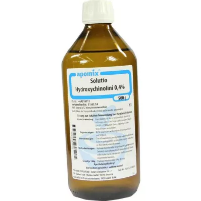 SOLUTIO HYDROXYCHIN. 0,4%, 500 ml SOLUTIO HYDROXYCHIN. 0,4%, 500 ml