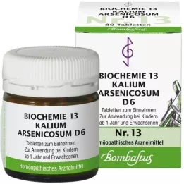 BIOCHEMIE 13 Kalium arsenicosum D 6 tabletes, 80 gab