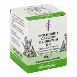BIOCHEMIE 1 Calcium fluoratum D 3 tabletes, 80 gab