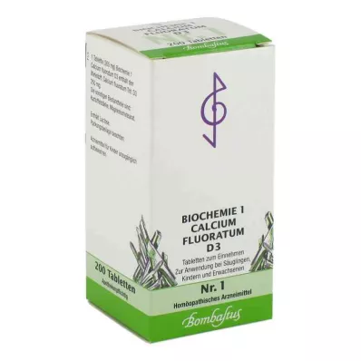 BIOCHEMIE 1 Kalcija fluorāts D 3 tabletes, 200 kapsulas