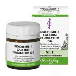 BIOCHEMIE 1 Calcium fluoratum D 6 tabletes, 80 gab