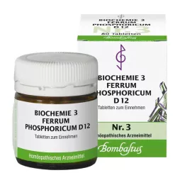 BIOCHEMIE 3 Ferrum phosphoricum D 12 tabletes, 80 gab