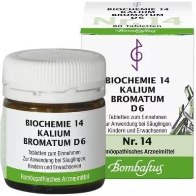 BIOCHEMIE 14 Potassium bromatum D 6 tabletes, 80 gab