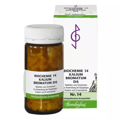 BIOCHEMIE 14 Potassium bromatum D 6 tabletes, 200 gab