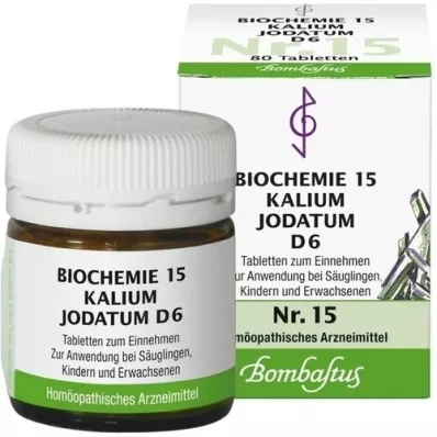 BIOCHEMIE 15 Potassium iodatum D 6 tabletes, 80 gab