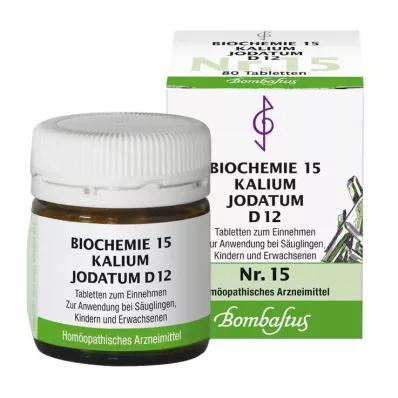 BIOCHEMIE 15 Potassium iodatum D 12 tabletes, 80 gab
