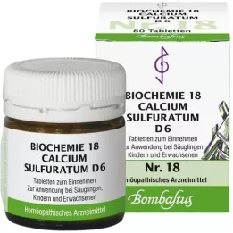 BIOCHEMIE 18 Calcium sulfuratum D 6 tabletes, 80 gab