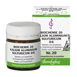 BIOCHEMIE 20 Kālija alumīnija sulfurikum D 6 tabletes, 80 gab
