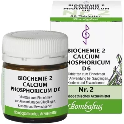 BIOCHEMIE 2 Calcium phosphoricum D 6 tabletes, 80 gab