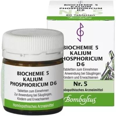 BIOCHEMIE 5 Kālija fosforicum D 6 tabletes, 80 gab