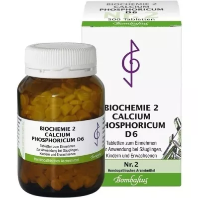 BIOCHEMIE 2 Calcium phosphoricum D 6 tabletes, 500 gab