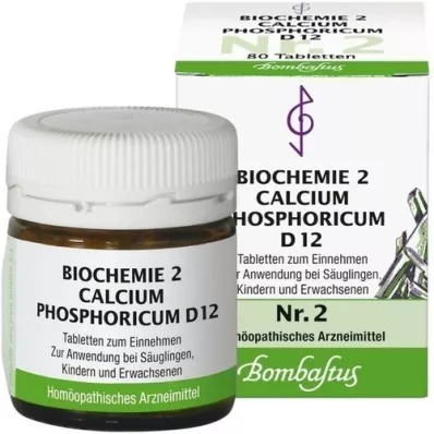 BIOCHEMIE 2 Calcium phosphoricum D 12 tabletes, 80 gab