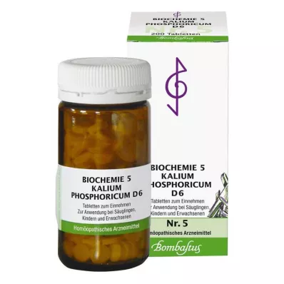BIOCHEMIE 5 Kālija fosforicum D 6 tabletes, 200 gab BIOCHEMIE 5 Kālija fosforicum D 6 tabletes, 200 gab