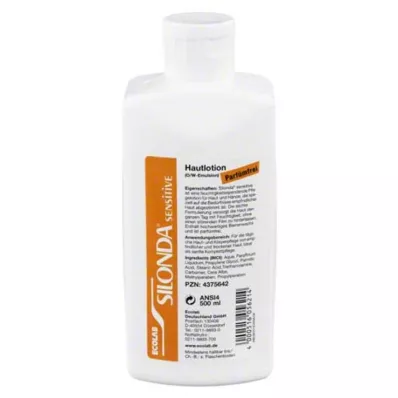 SILONDA Sensitīvas ādas kopšanas losjona pudelīte ar dozatoru, 500 ml