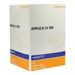 APPLICA I.V.100 Kanula plāksteris ar absorbējošu spilventiņu, 50 gab
