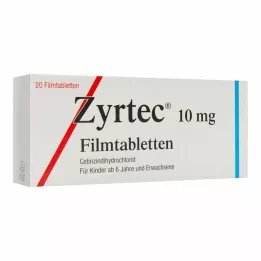 ZYRTEC Filmē apvalkotās tabletes, 20 gab