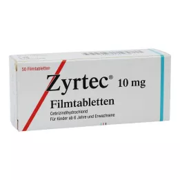 ZYRTEC Plēves apvalkotās tabletes, 50 gab