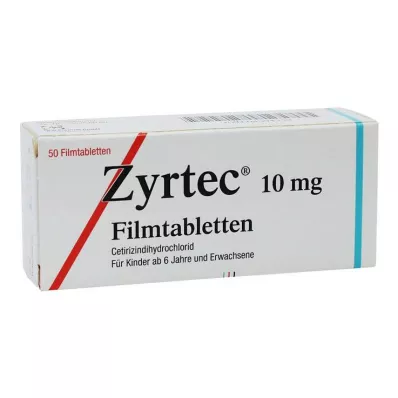 ZYRTEC Plēves apvalkotās tabletes, 50 gab ZYRTEC Plēves apvalkotās tabletes, 50 gab