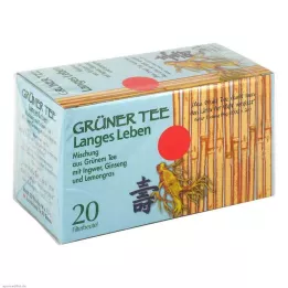 GRÜNER TEE+ ingveru + žeņšeņa filtrēšanas maisiņi, 20 gab
