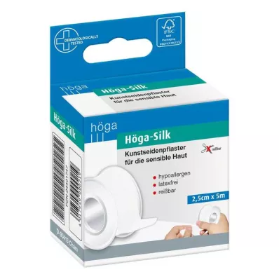 HÖGA-SILK Ģipsis 2,5 cmx5 m, 1 gab HÖGA-SILK Ģipsis 2,5 cmx5 m, 1 gab