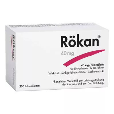 RÖKAN 40 mg apvalkotās tabletes, 200 gab RÖKAN 40 mg apvalkotās tabletes, 200 gab