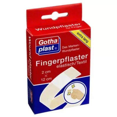 GOTHAPLAST Pirkstu pārsējs 2x12 cm elastīgs, 5X2 gab GOTHAPLAST Pirkstu pārsējs 2x12 cm elastīgs, 5X2 gab