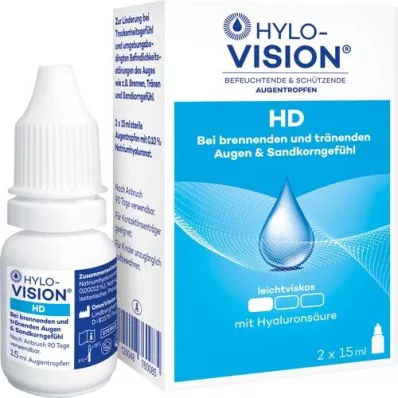HYLO-VISION HD Acu pilieni, 2X15 ml